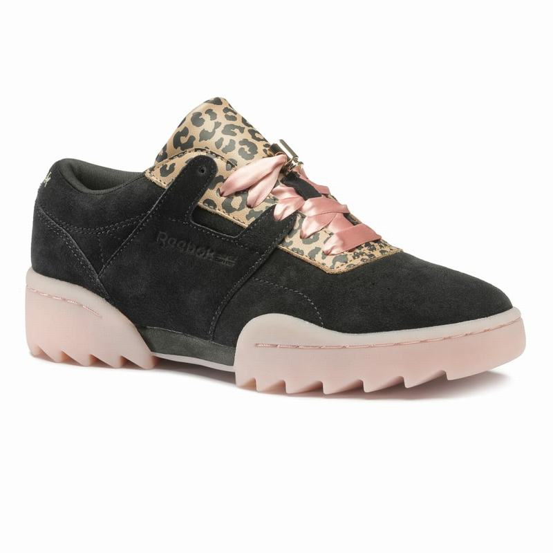 Tenisi Reebok Workout Ripple Og 3am Dama Negrii/Roz Romania JQ1243VS